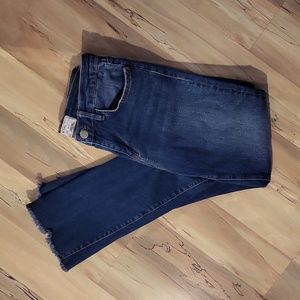Free People frayed bottom jeans